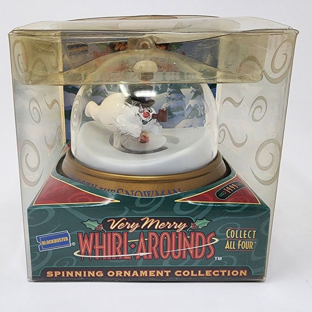 Blockbuster Ornament Very Merry Whirl-Arounds Frosty The Snowman 1999